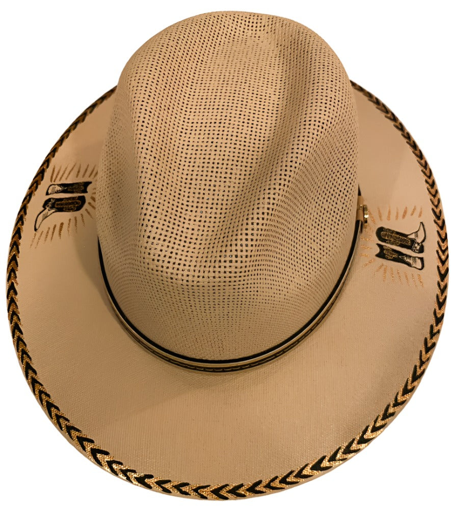 <p>Cowboy Boots Handpainted Hat</p>