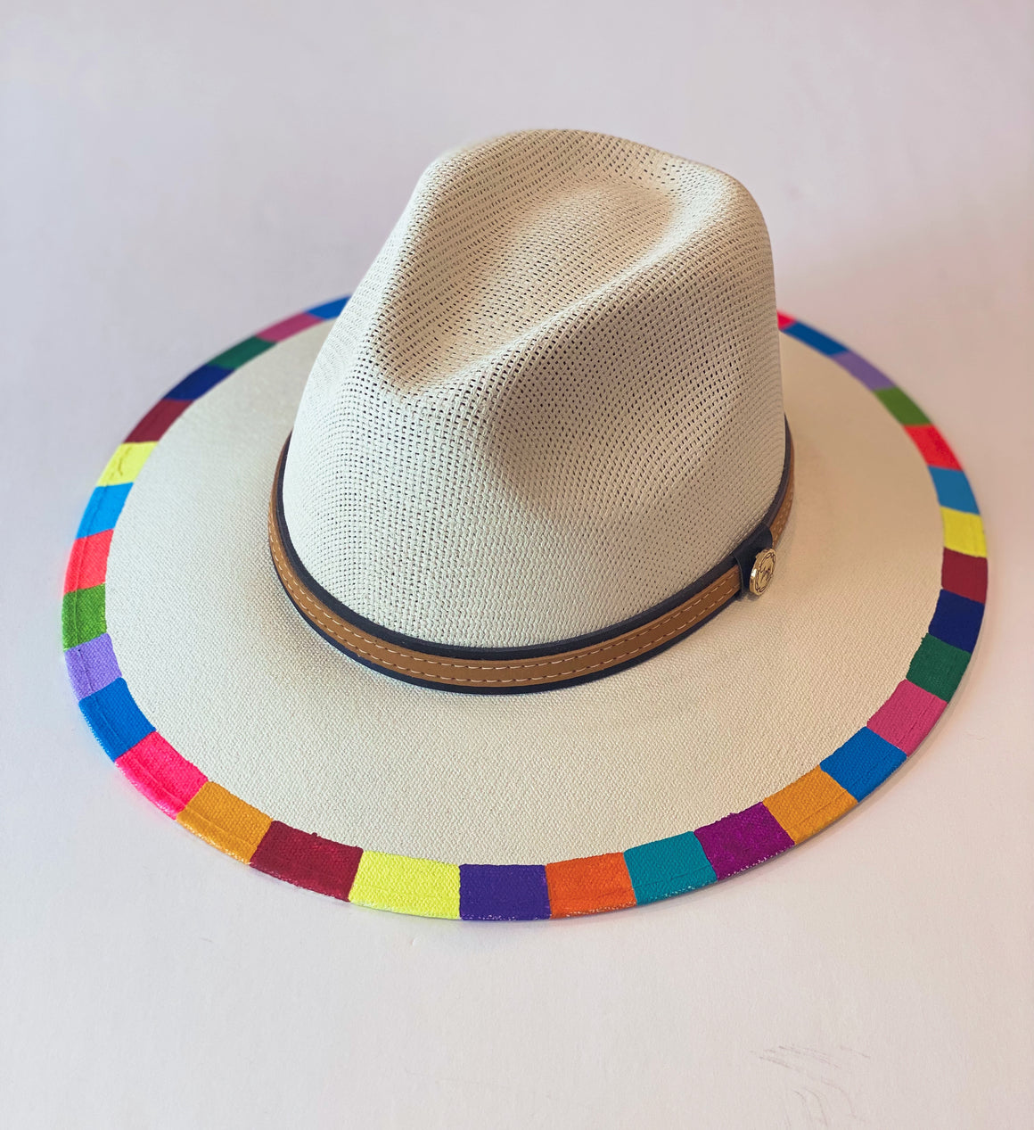 <p>Band of Color Canvas Hat</p>