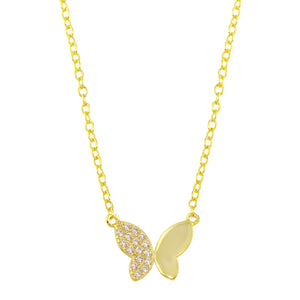 <p>Nicole Cz Butterfly Necklace</p>