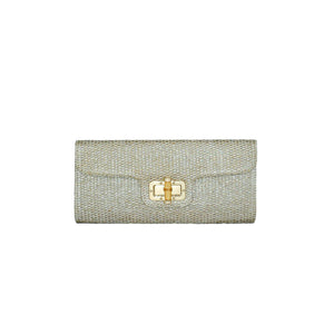 <p>Bamboo Straw Clutch</p>