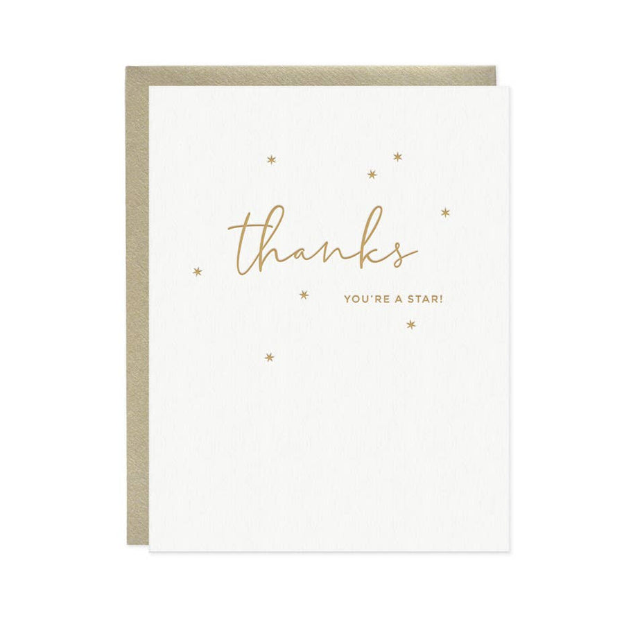 <p>Thanks You&#x27;re A Star Card</p>