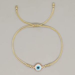 <p>Simple Evil Eye Cord Bracelet&nbsp;</p>