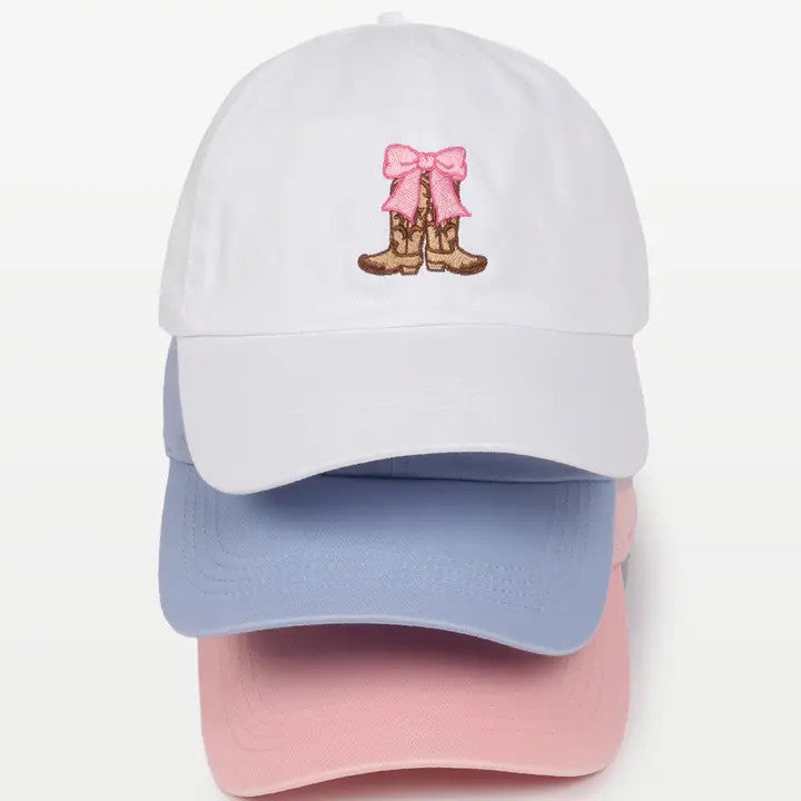 <p>Cowboy Boot Bow Cap</p>