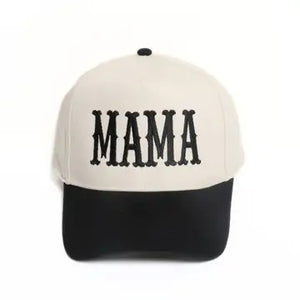 <p>Mama Embroidery Two Tone Cap</p>