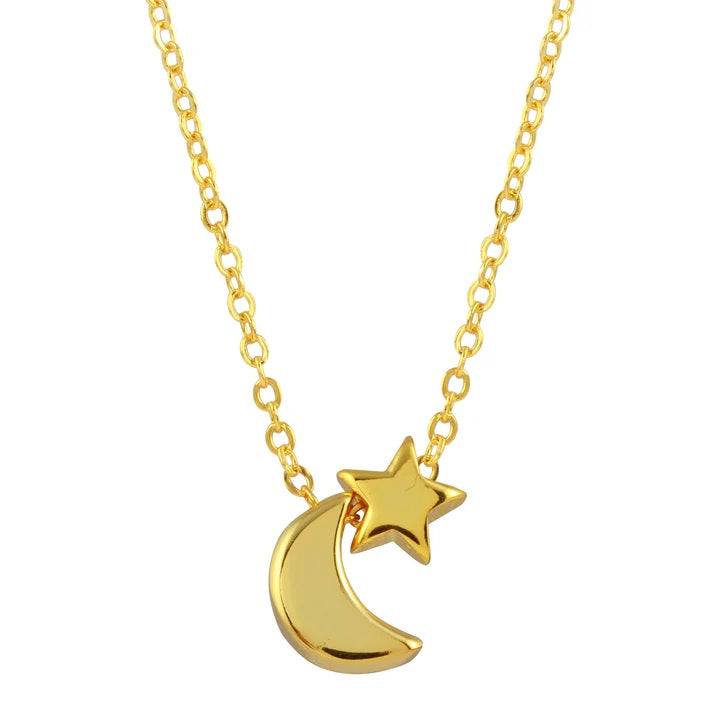 <p>Mini Moon &amp; Star Necklace</p>