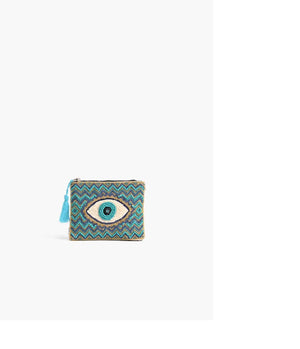 <p>Eye Embellished Coin Purse</p>