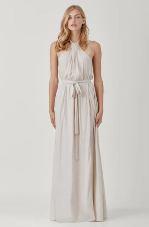 <p>Halter Neck Keyhole Maxi Dress</p>