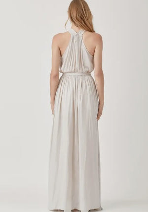 <p>Halter Neck Keyhole Maxi Dress</p>