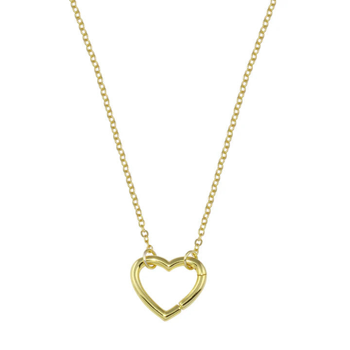 <p>Charm Holder Heart Necklace</p> - Indigo Republic Boutique