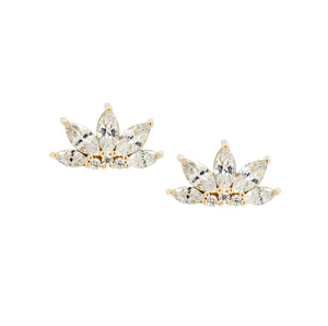 <p>Marquis Fan Stud Earrings</p>