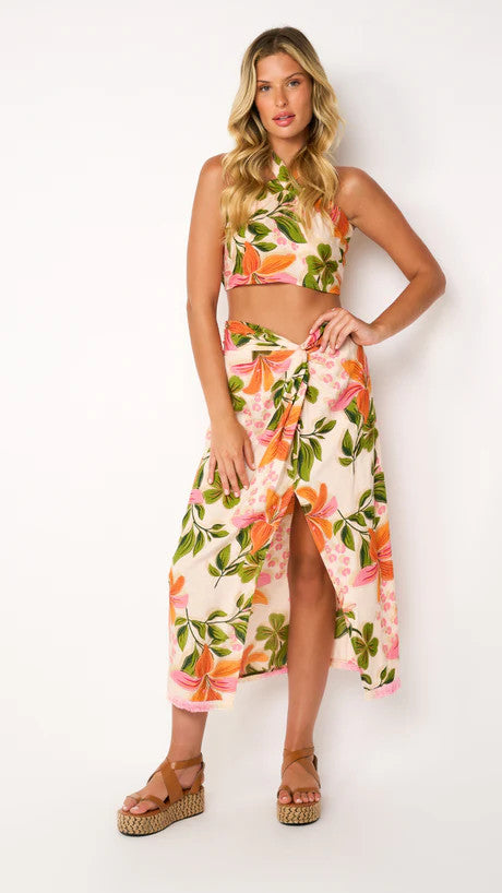 <p>Papaya Maxi Skirt</p>