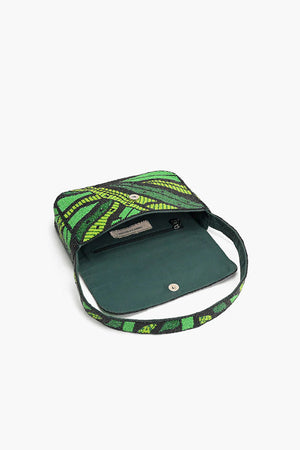 <p>Foliage Fiesta Beaded Shoulder Bag</p>