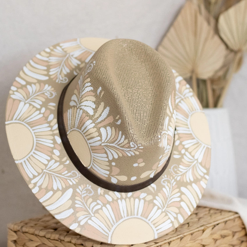 <p>Jimena Hand Painted Hat</p>