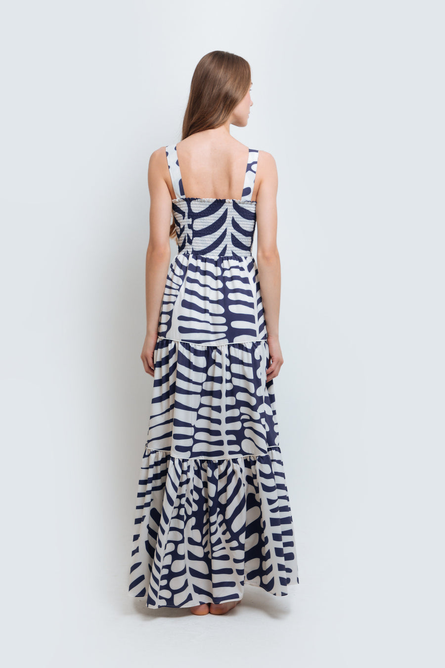 <p>Beatrice Nautical Maxi Dress</p>