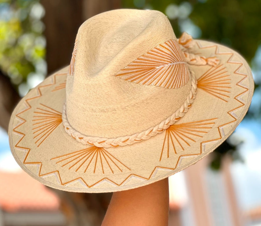 <p>Vallarta Feather Palm Hat</p>