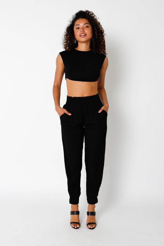 <p>Hallie Gauzy Jogger Pants</p>