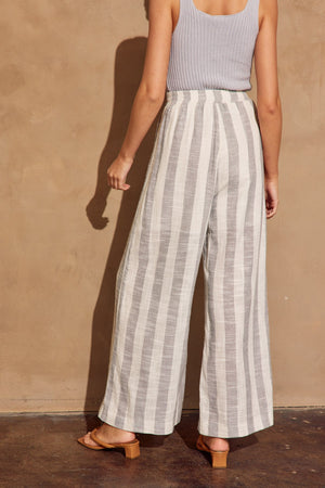 <p>Striped Linen Blend Pants</p>