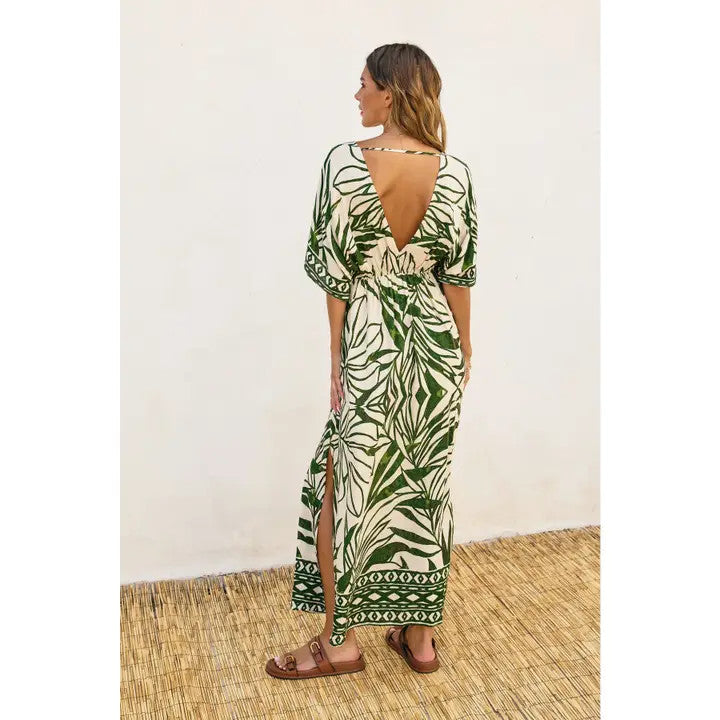 <p>Take Me Away Double Plunge Maxi Dress</p>