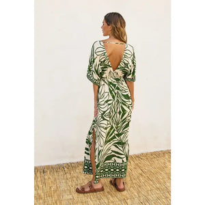 <p>Take Me Away Double Plunge Maxi Dress</p>