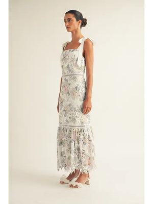 <p>Madison Lace Mermaid Midi Dress</p>