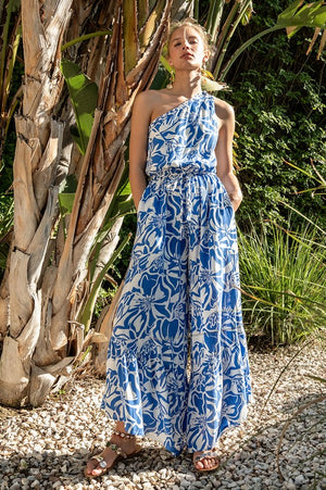 <p>Jipi Wide Leg One Shoulder Jumpsuit</p>