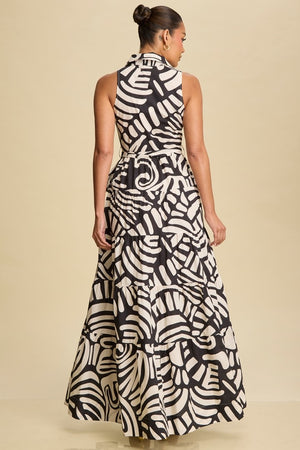 <p>Safari Tiered Maxi Shirtdress</p>