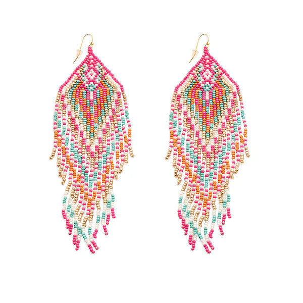 <p>Lonanna Beaded Earrings</p> - Indigo Republic Boutique