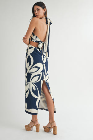 <p>Kelsey Halter Midi Dress</p>