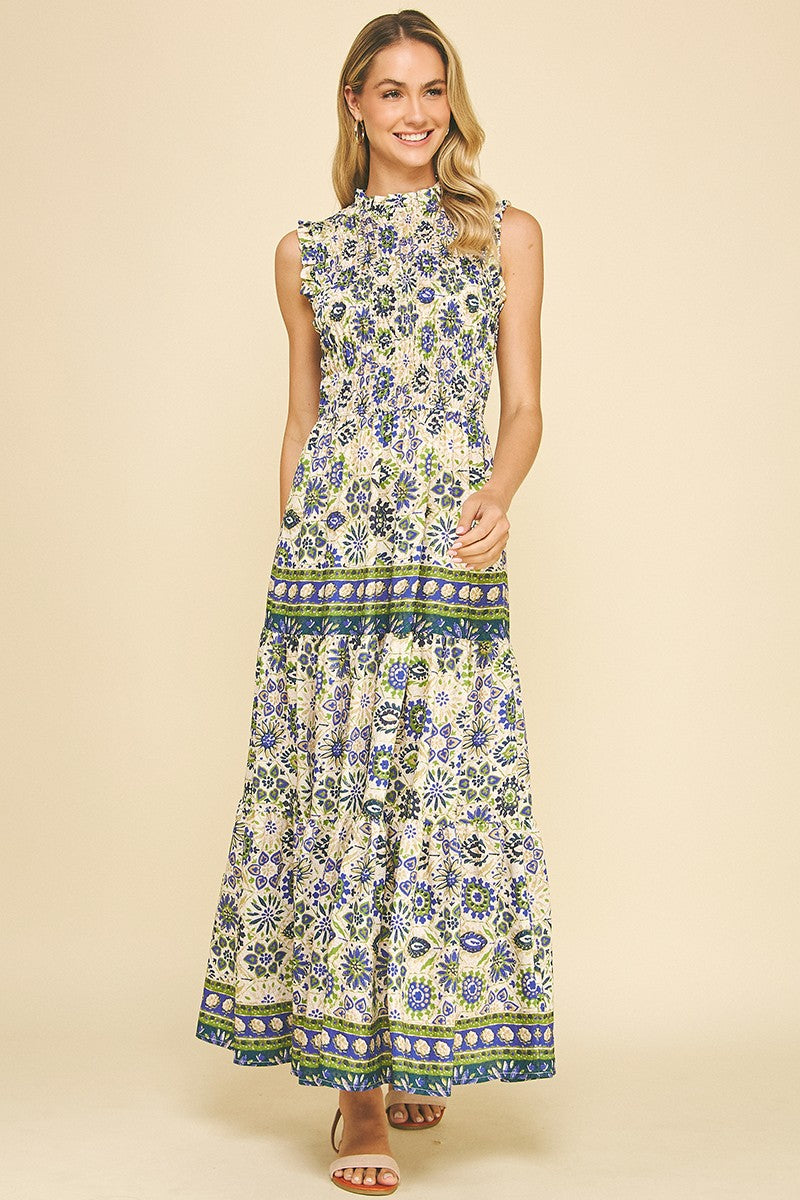 Willow Floral Tiered Maxi Dress - Indigo Republic Boutique