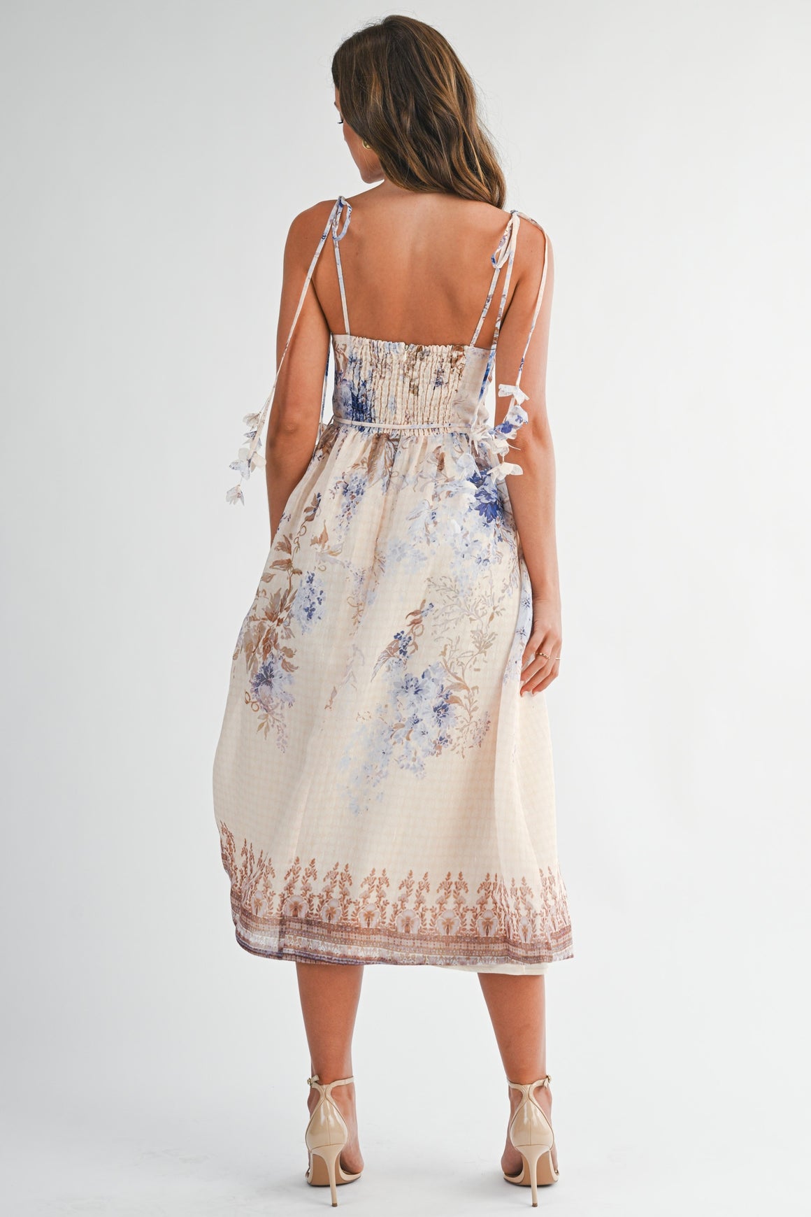 <p>Ethereal Flowers Midi Dress</p> - Indigo Republic Boutique