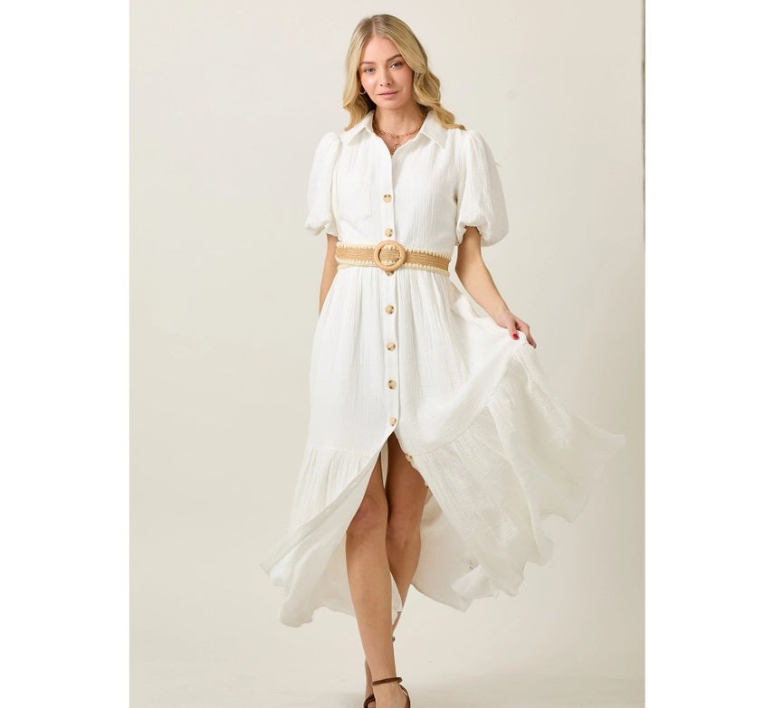 <p>Elisha Bubble SLV Maxi Dress</p>