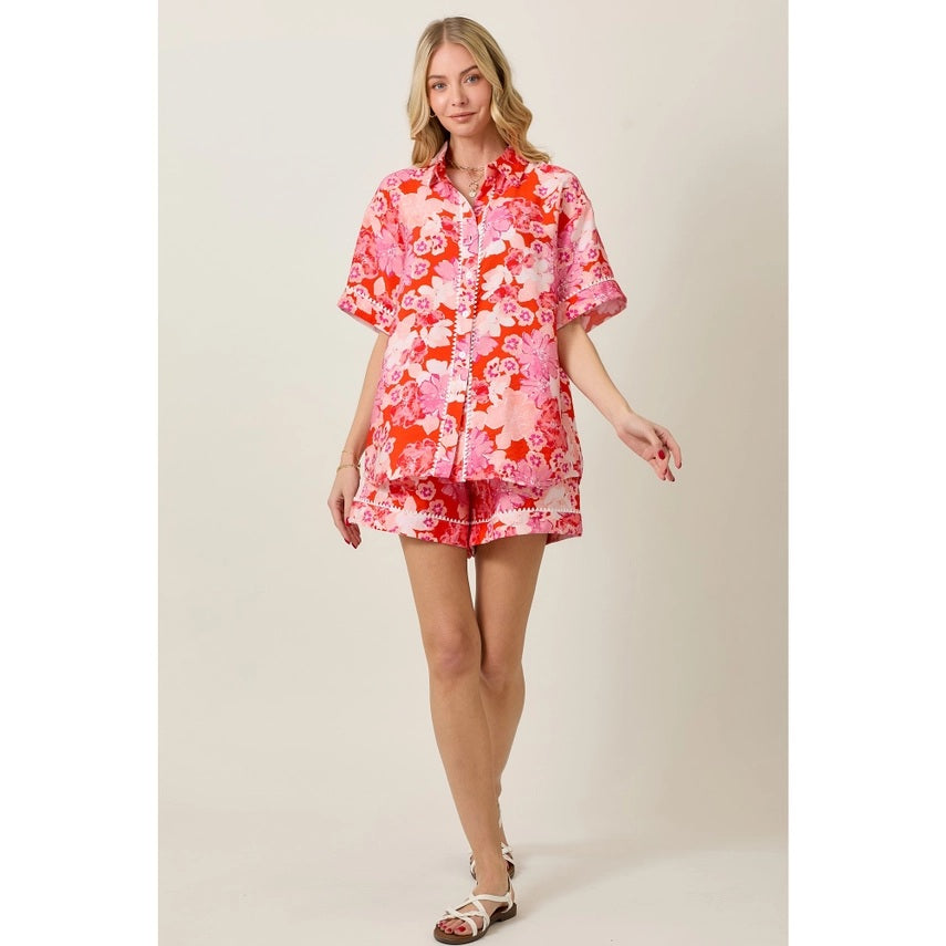 <p>Rio Floral Shorts Set</p>
