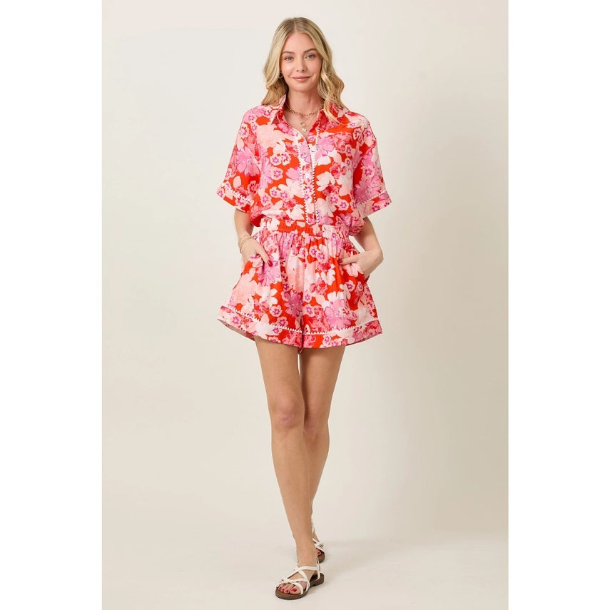 <p>Rio Floral Shorts Set</p>