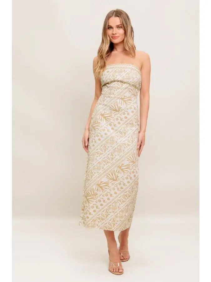 <p>Printed Woven Midi Dress</p>