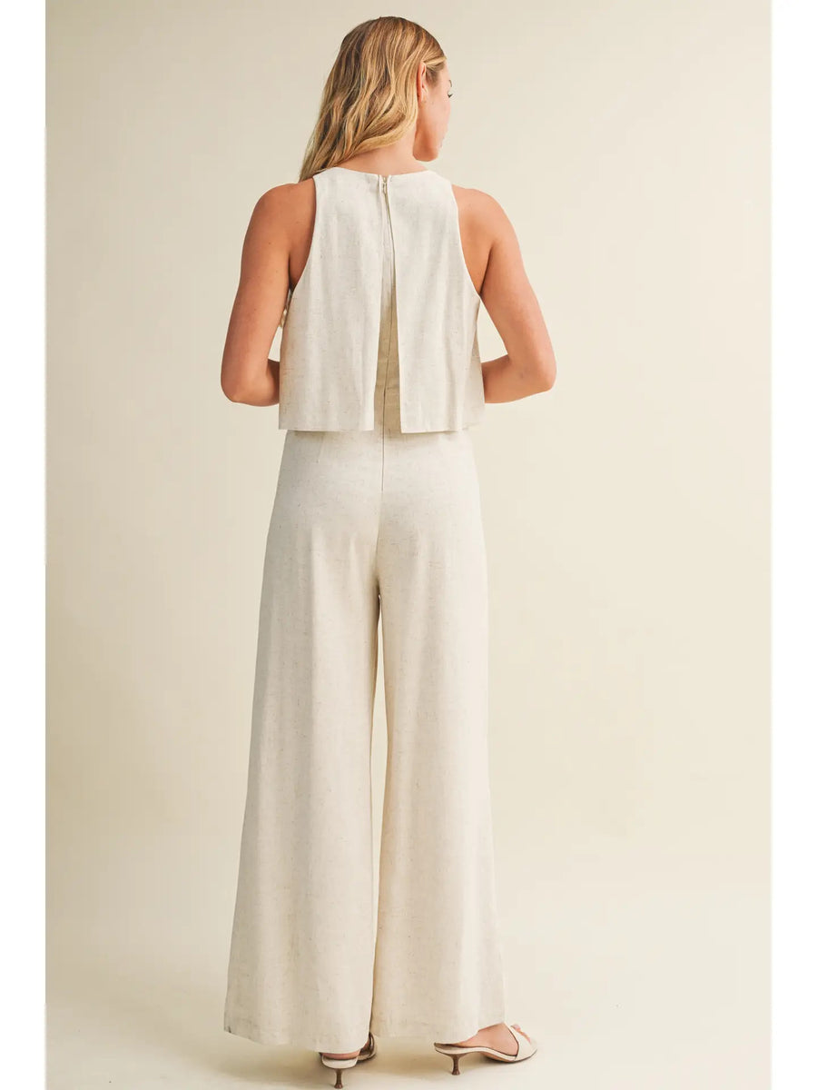 <p>Cove Linen Jumpsuit</p>