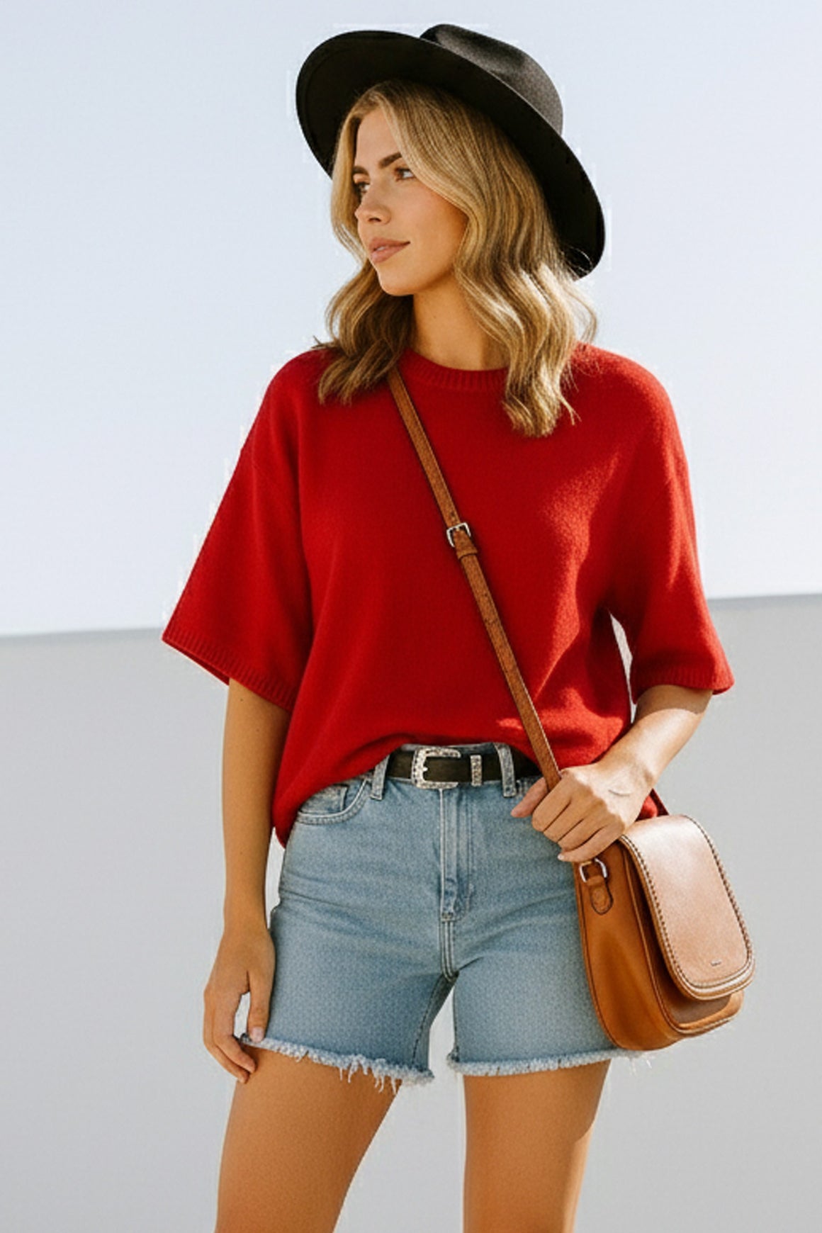 <p>Oversized Sweater Top</p>