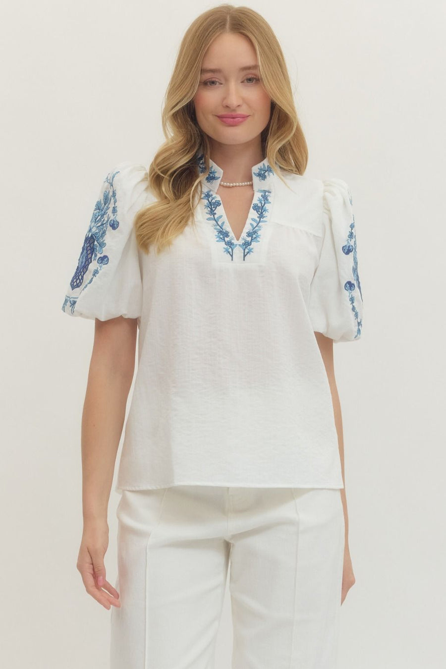 <p>Willo Embroidered Blouse</p>