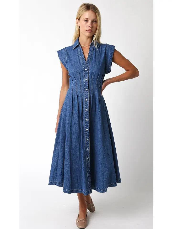 <p>Blair Denim Dress</p>
