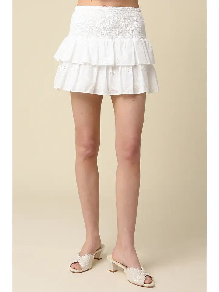 <p>Macy Tiered Ruffle Skirt</p>
