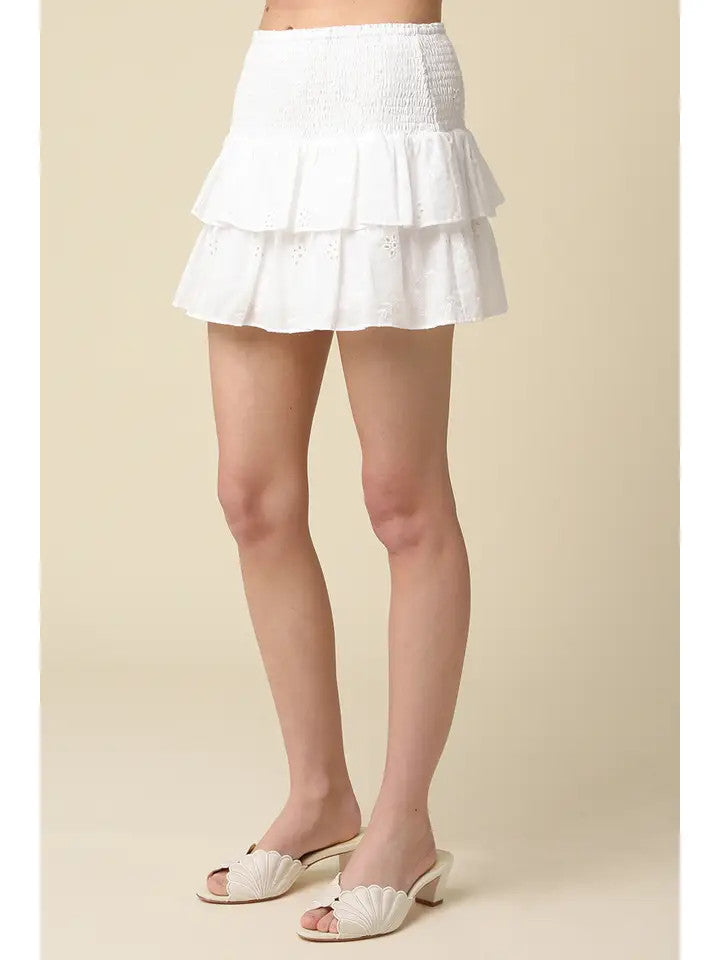 <p>Macy Tiered Ruffle Skirt</p>