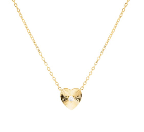 <p>Mini Starburst Heart Necklace</p>