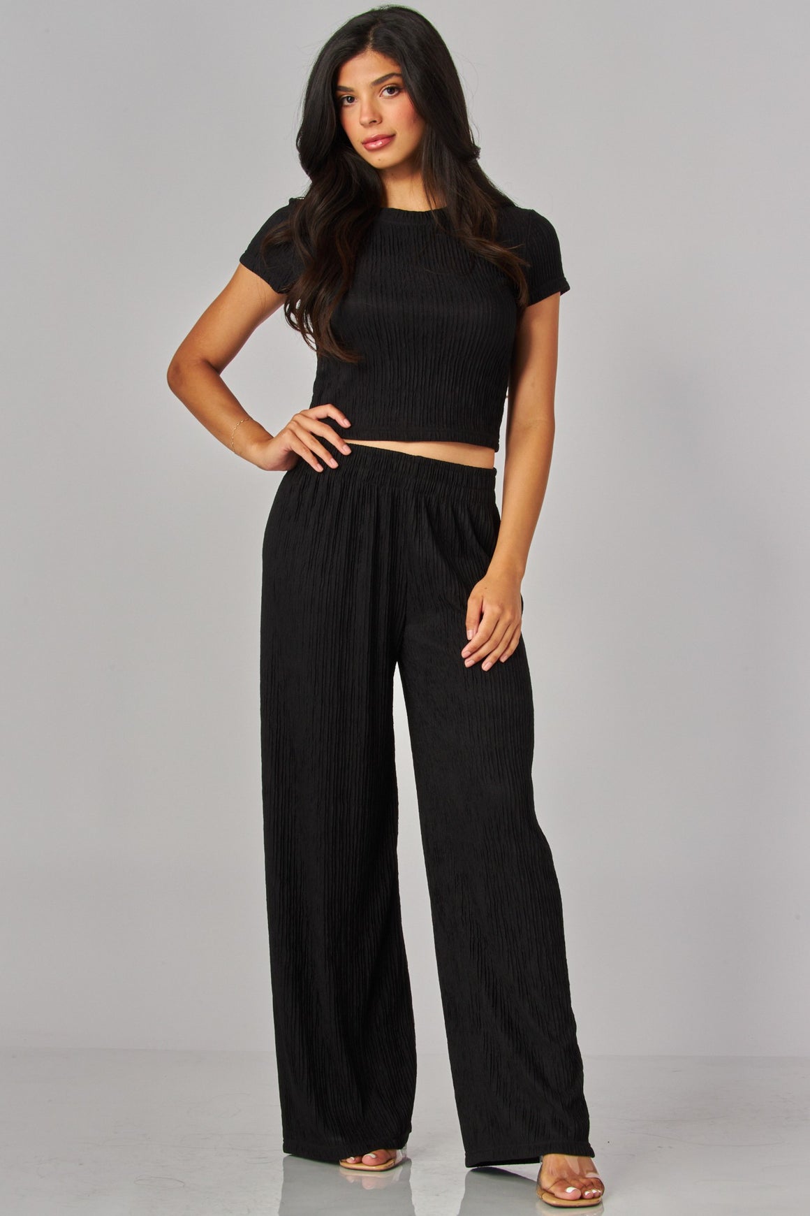 <p>Gianna Crinkle Pant Set&nbsp;</p>