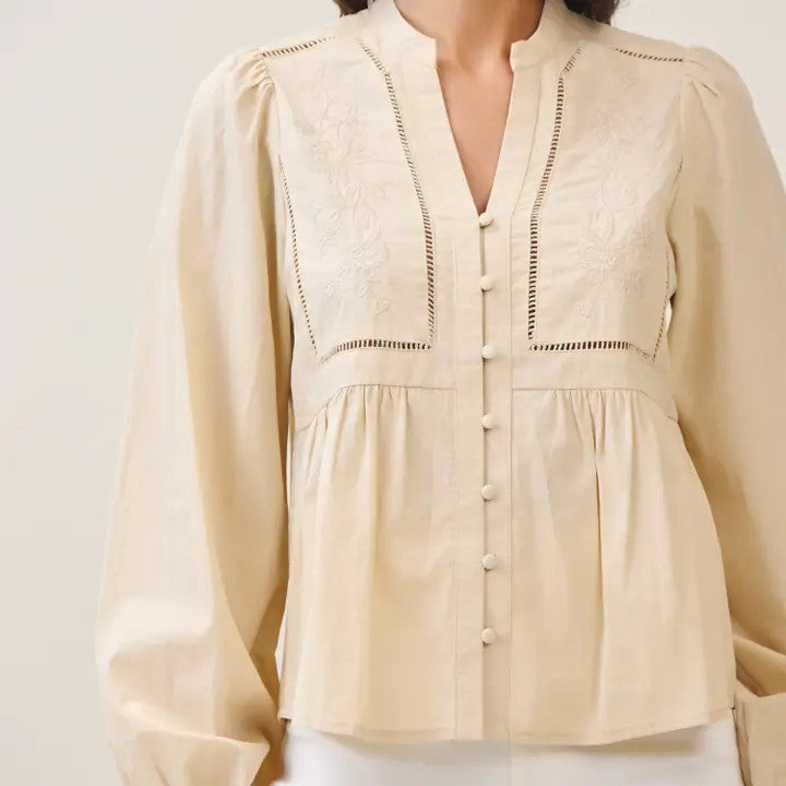 <p>Embroidered Peasant Blouse&nbsp;</p>