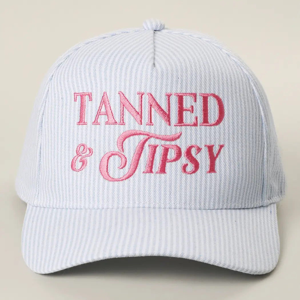 <p>Tanned &amp; Tipsy Trucker Hat&nbsp;</p>