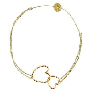 <p>Aimee Heart Duo Bracelet</p> - Indigo Republic Boutique