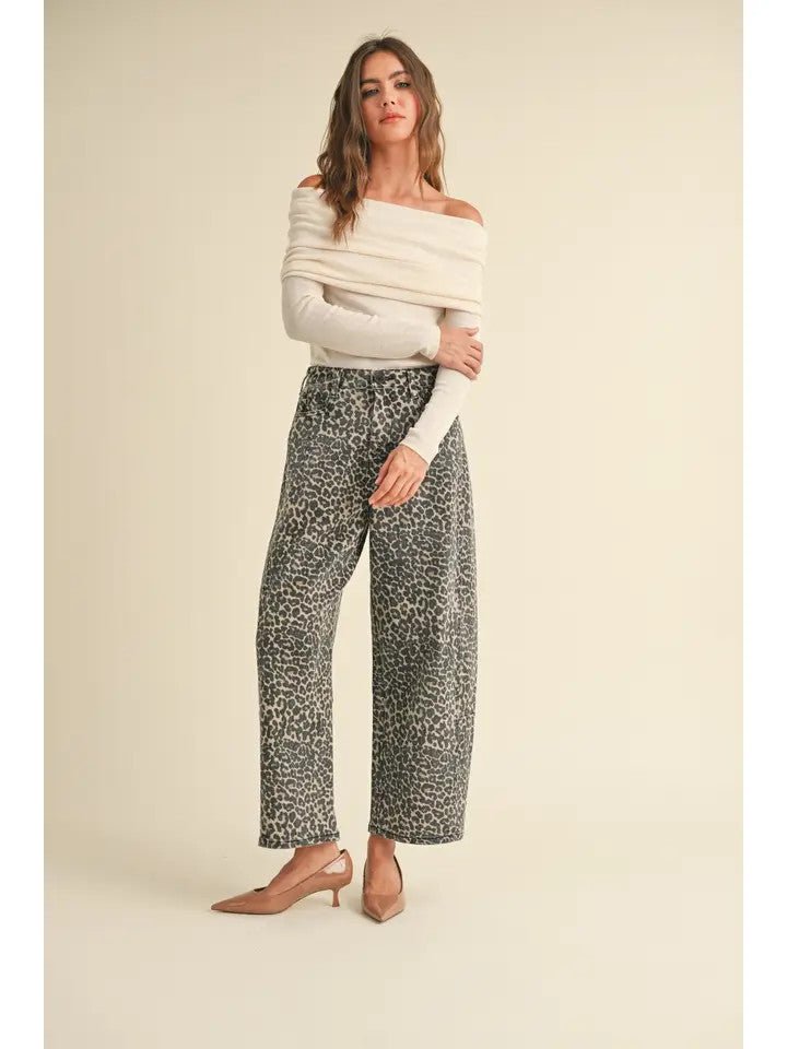 <p>Barrel Cheetah Jeans</p> - Indigo Republic Boutique