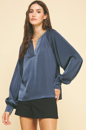 <p>Camila V - neck Woven Blouse</p> - Indigo Republic Boutique