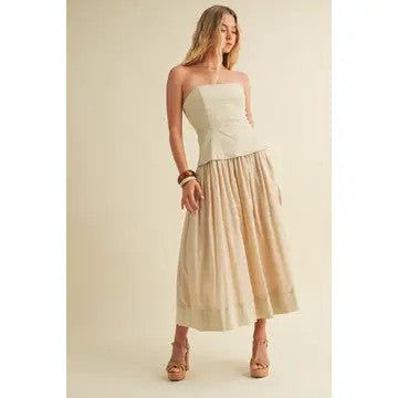 <p>Corset Lined Strapless Dress</p> - Indigo Republic Boutique