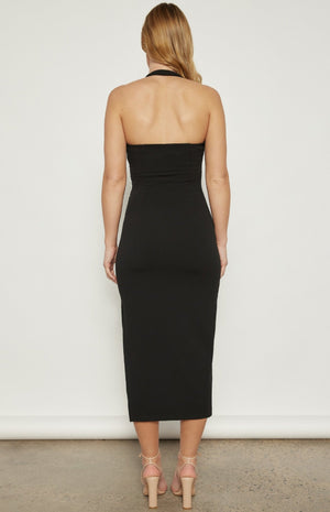 <p>D - Ring Halter Midi Dress</p> - Indigo Republic Boutique