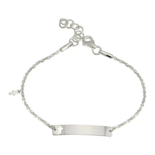 <p>Dangling Cross Baby ID Bracelet</p> - Indigo Republic Boutique